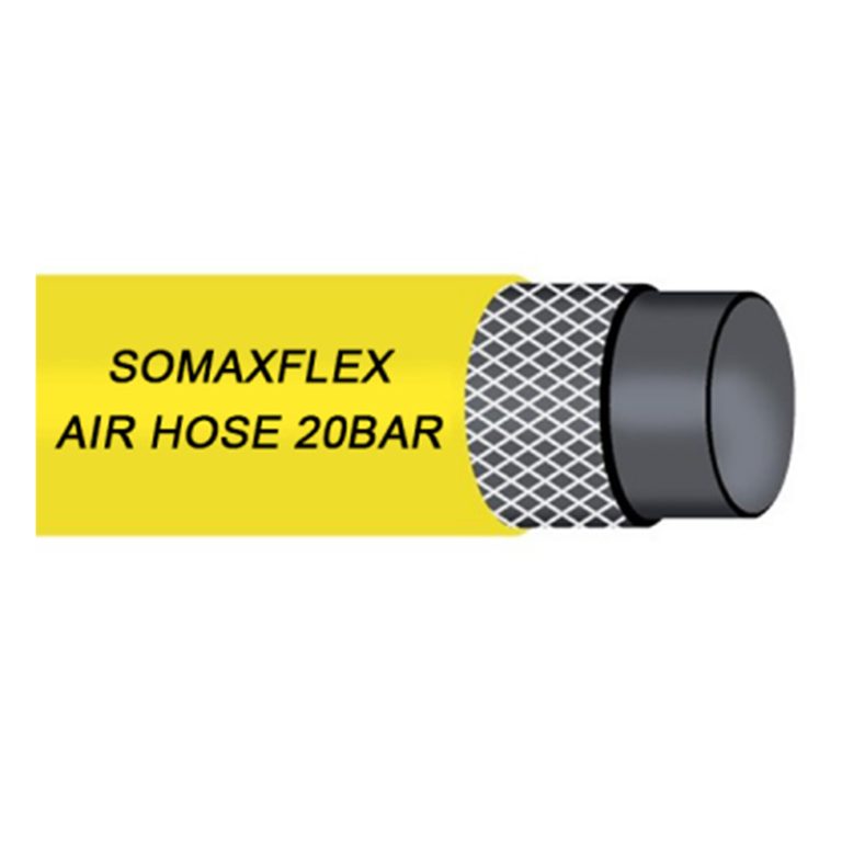 Yellow Air Hose 20BAR Extruded Smooth Surface